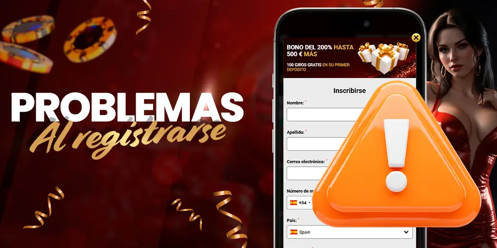 Problemas que surgen durante el registro.