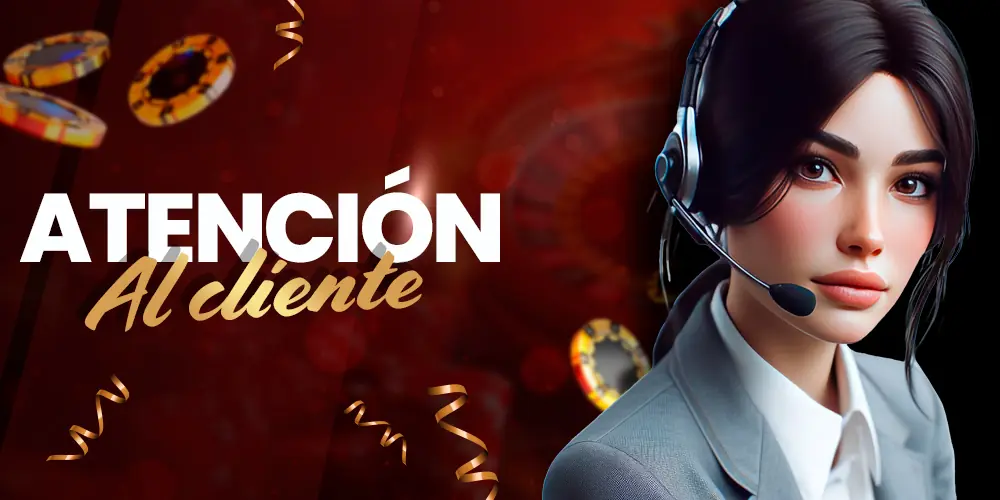 Atención al cliente del casino.